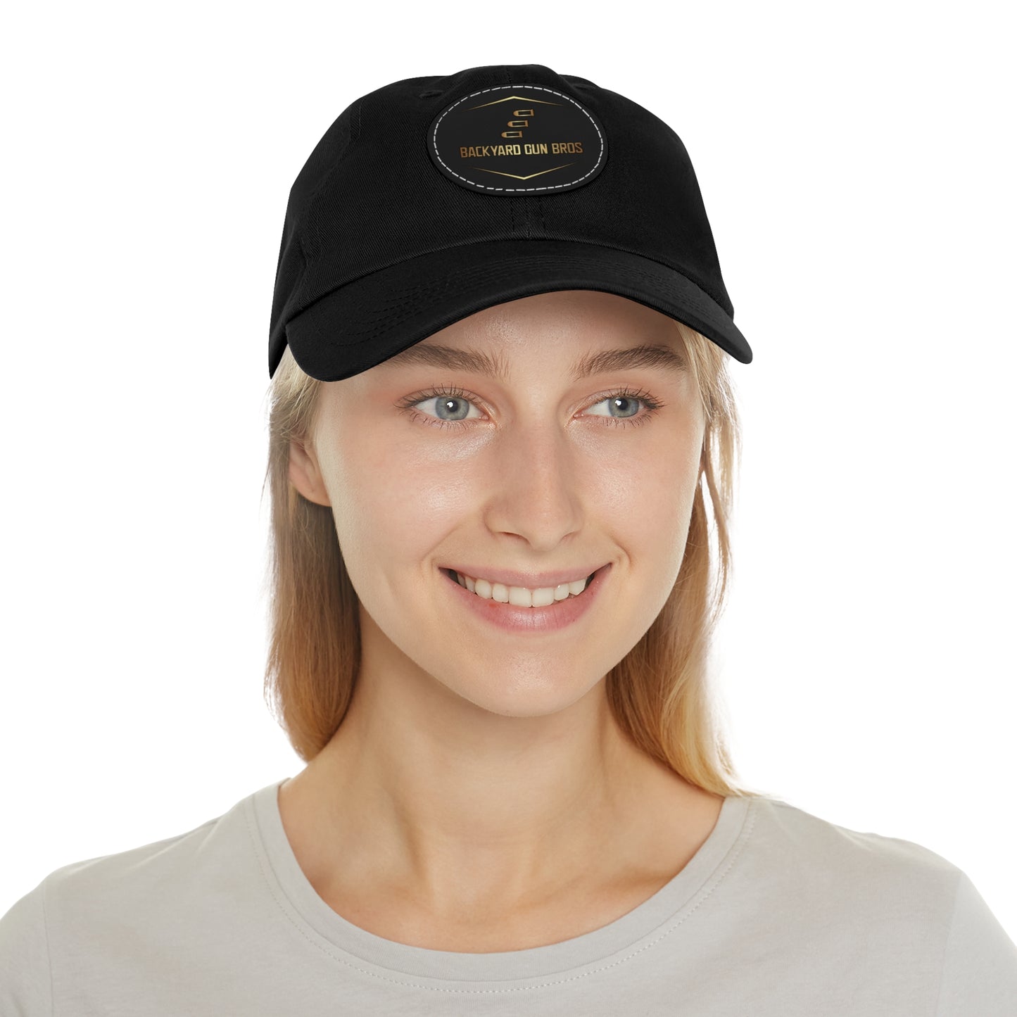Dad Hat with Leather Patch (Round) | YouTube Alternate