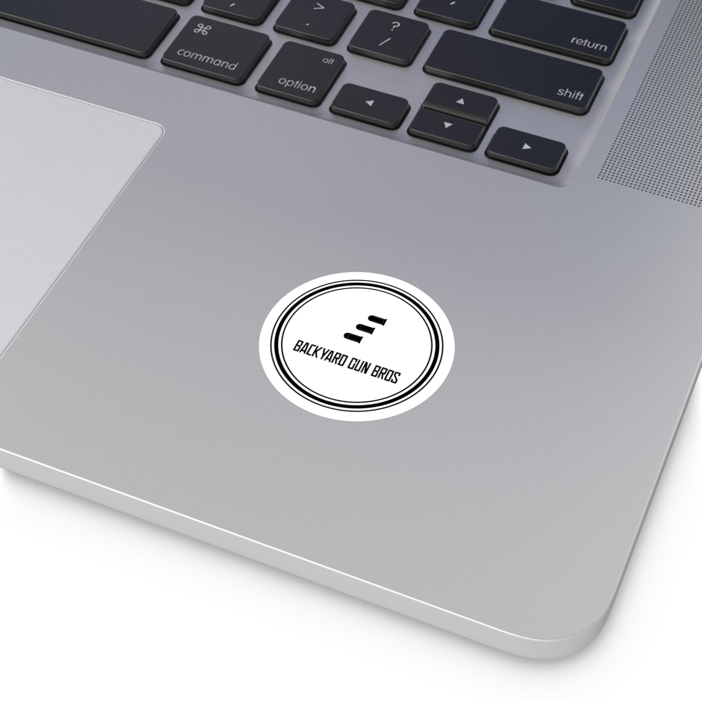 Round Indoor Outdoor Sticker | YouTube Logo Black!