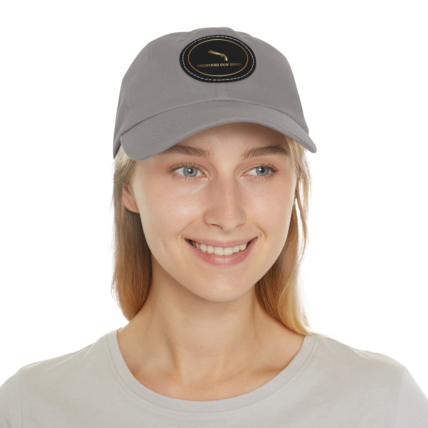 Dad Hat with Leather Patch (Round) | YouTube Alternate Logo