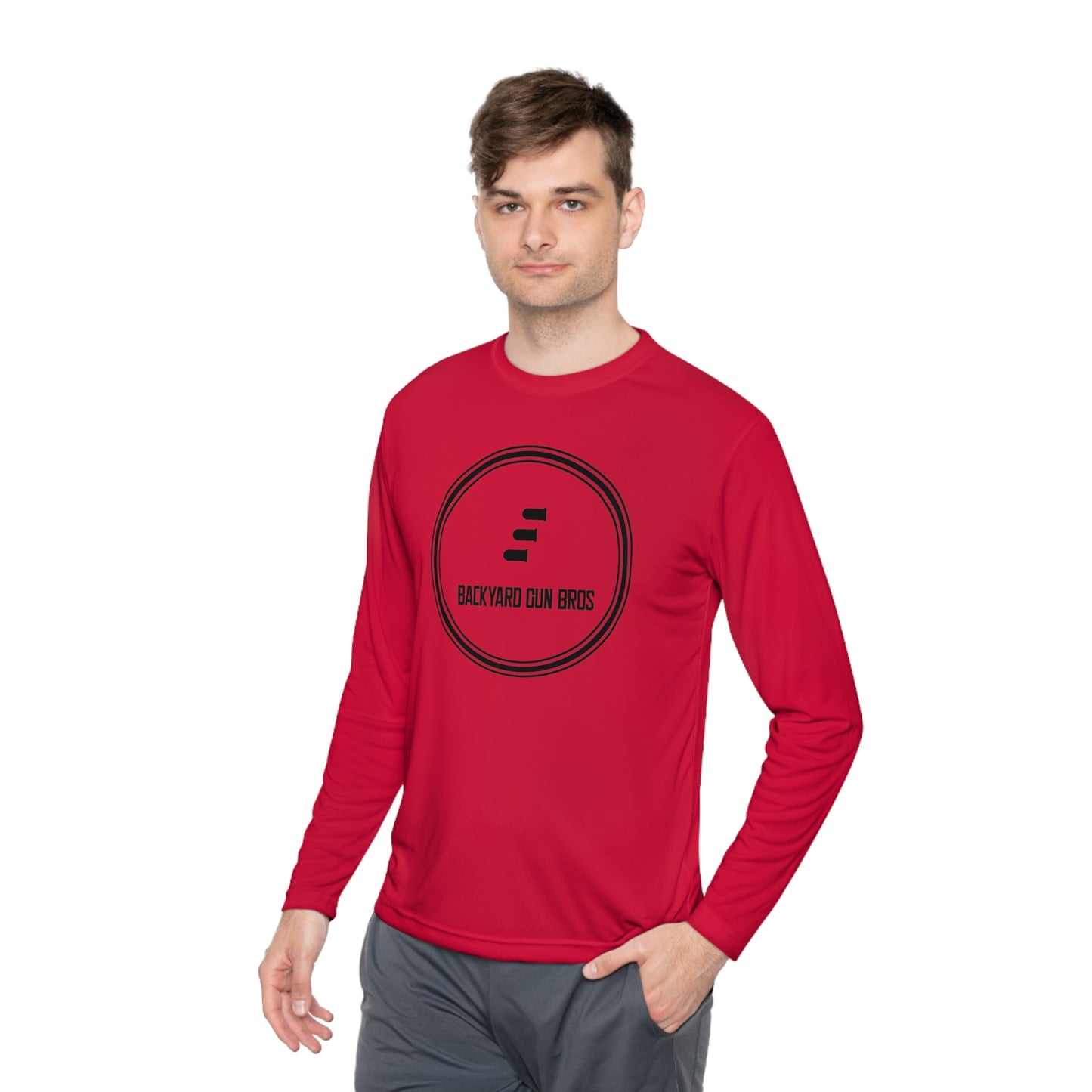 Unisex Lightweight Long Sleeve Tee | YouTube Black Logo!