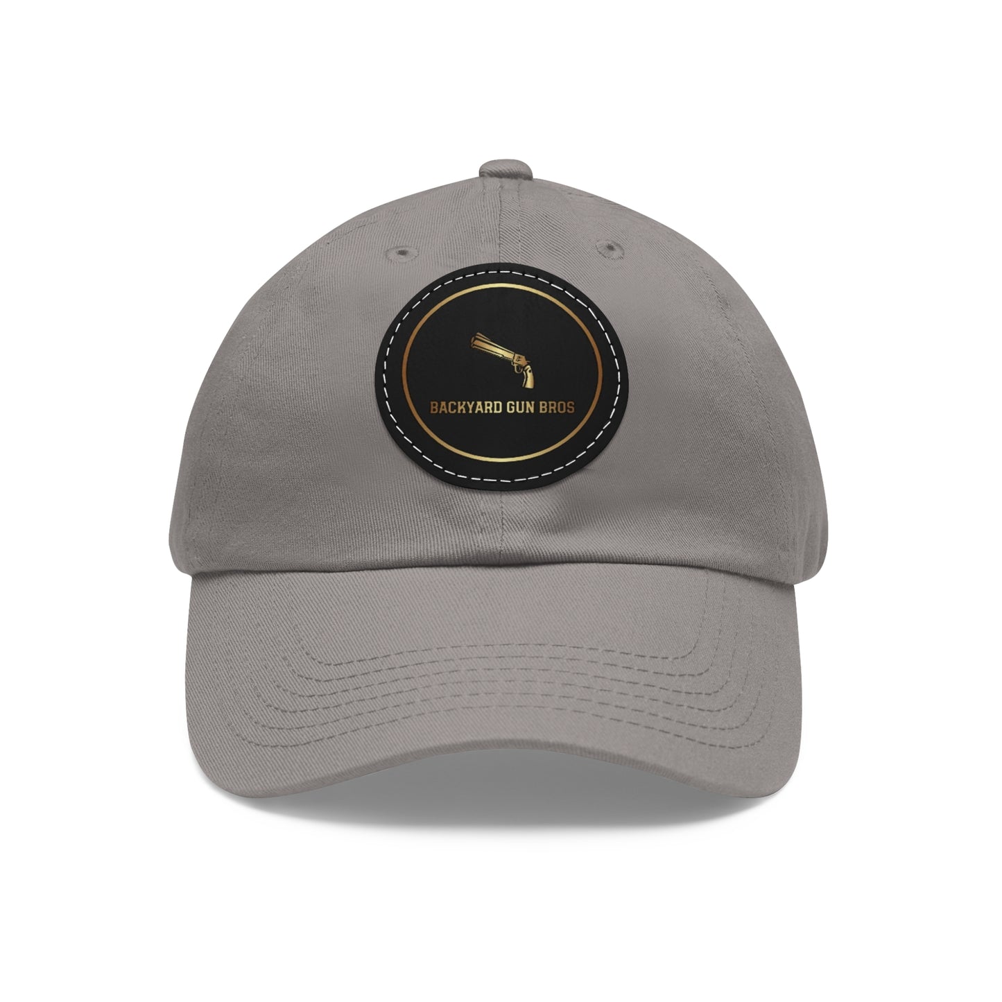 Dad Hat with Leather Patch (Round) | YouTube Alternate Logo