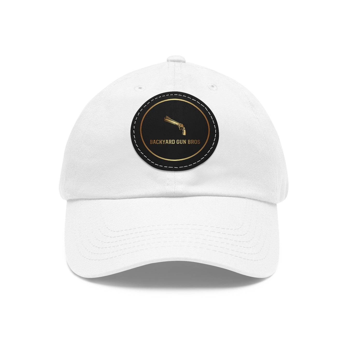 Dad Hat with Leather Patch (Round) | YouTube Alternate Logo