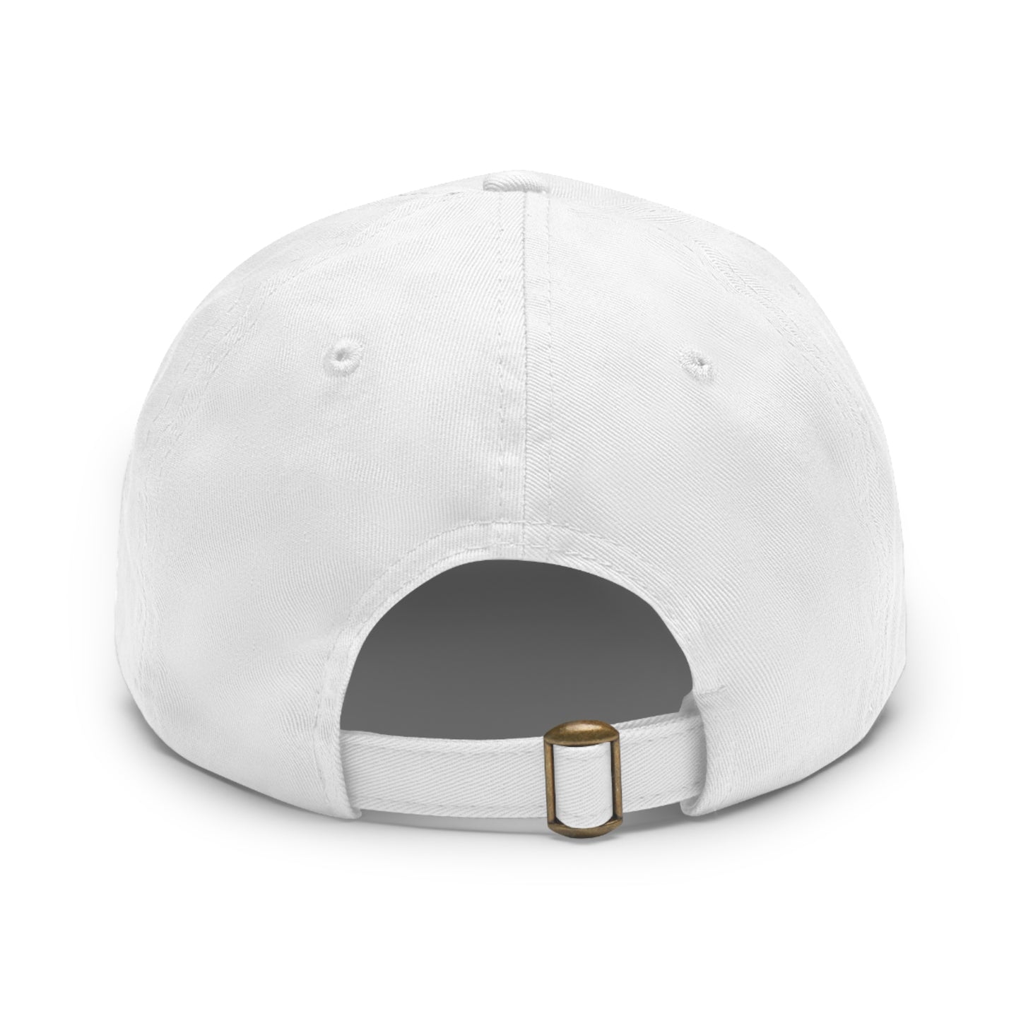 Dad Hat with Leather Patch (Round) | YouTube Logo