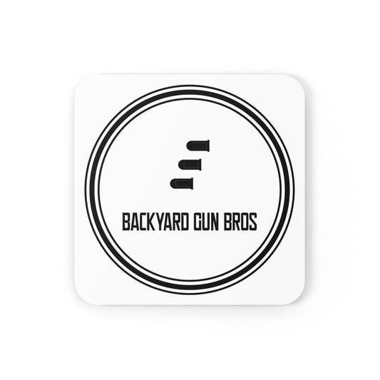 Corkwood Coaster Set | YouTube Logo Black!