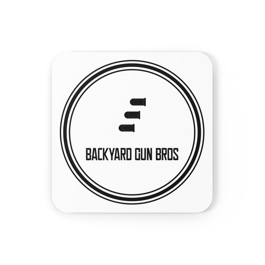 Cork Back Coaster Single  | YouTube Logo Black!