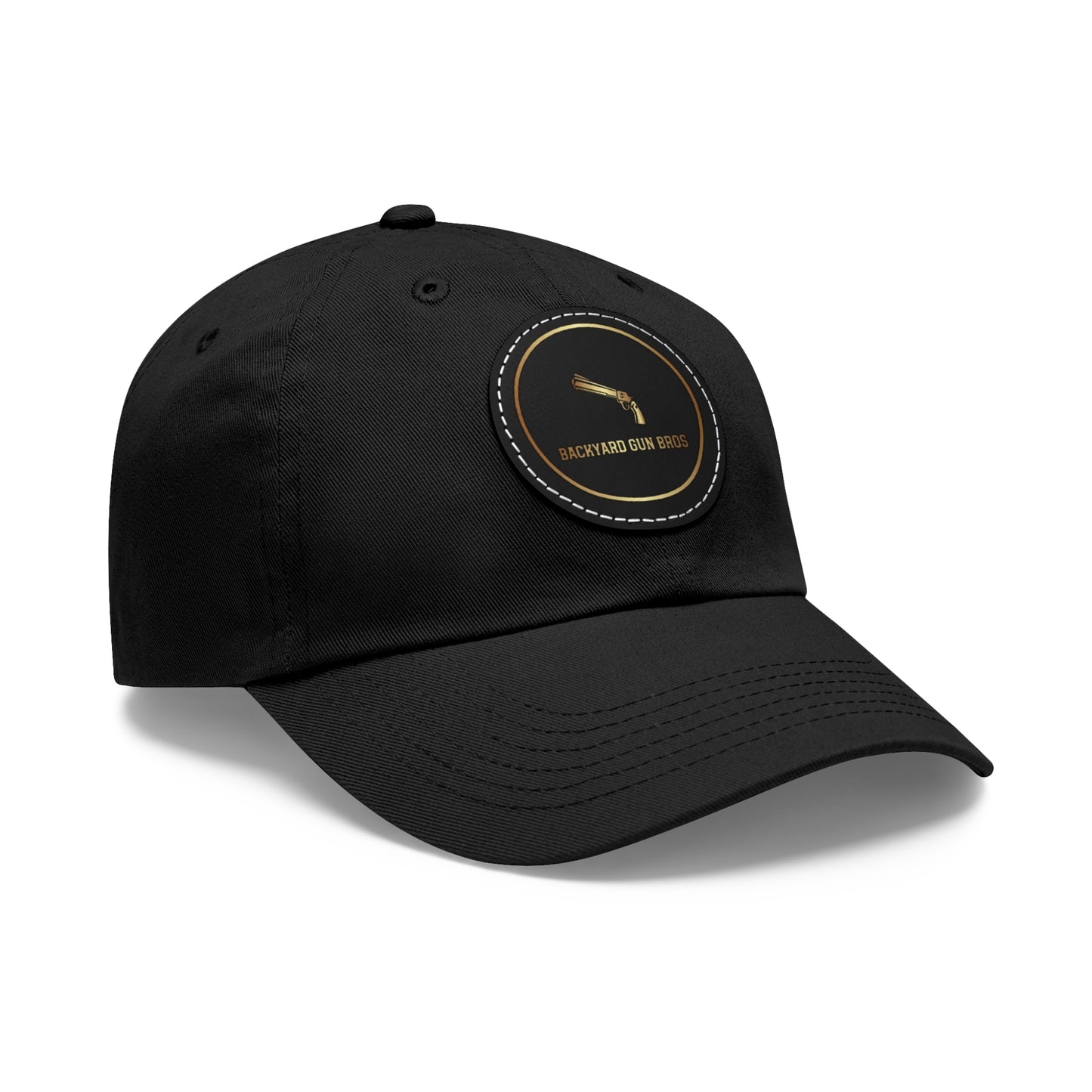 Dad Hat with Leather Patch (Round) | YouTube Alternate Logo